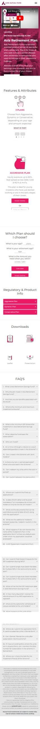 Flying Cursor Axis Retirement Plan Bootstrap Mobile