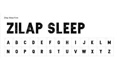 Zilap Sleep Font