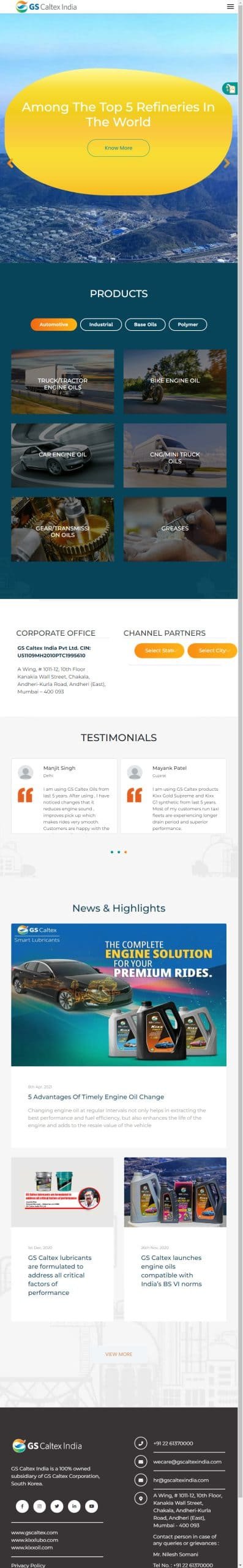 Flying Cursor Web GS Caltex WordPress Ipad