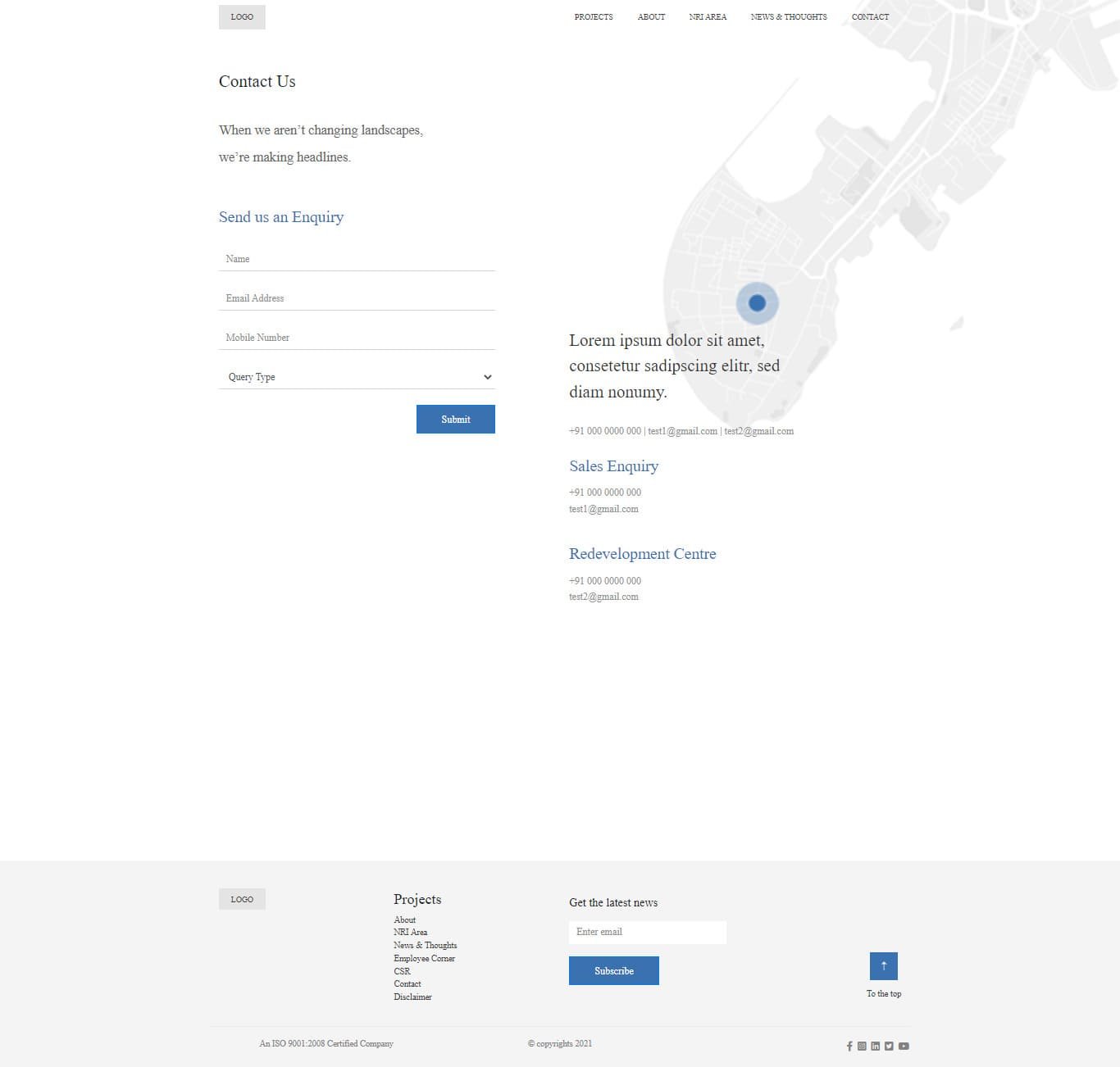 Interview Bombay DC Bootstrap Desktop