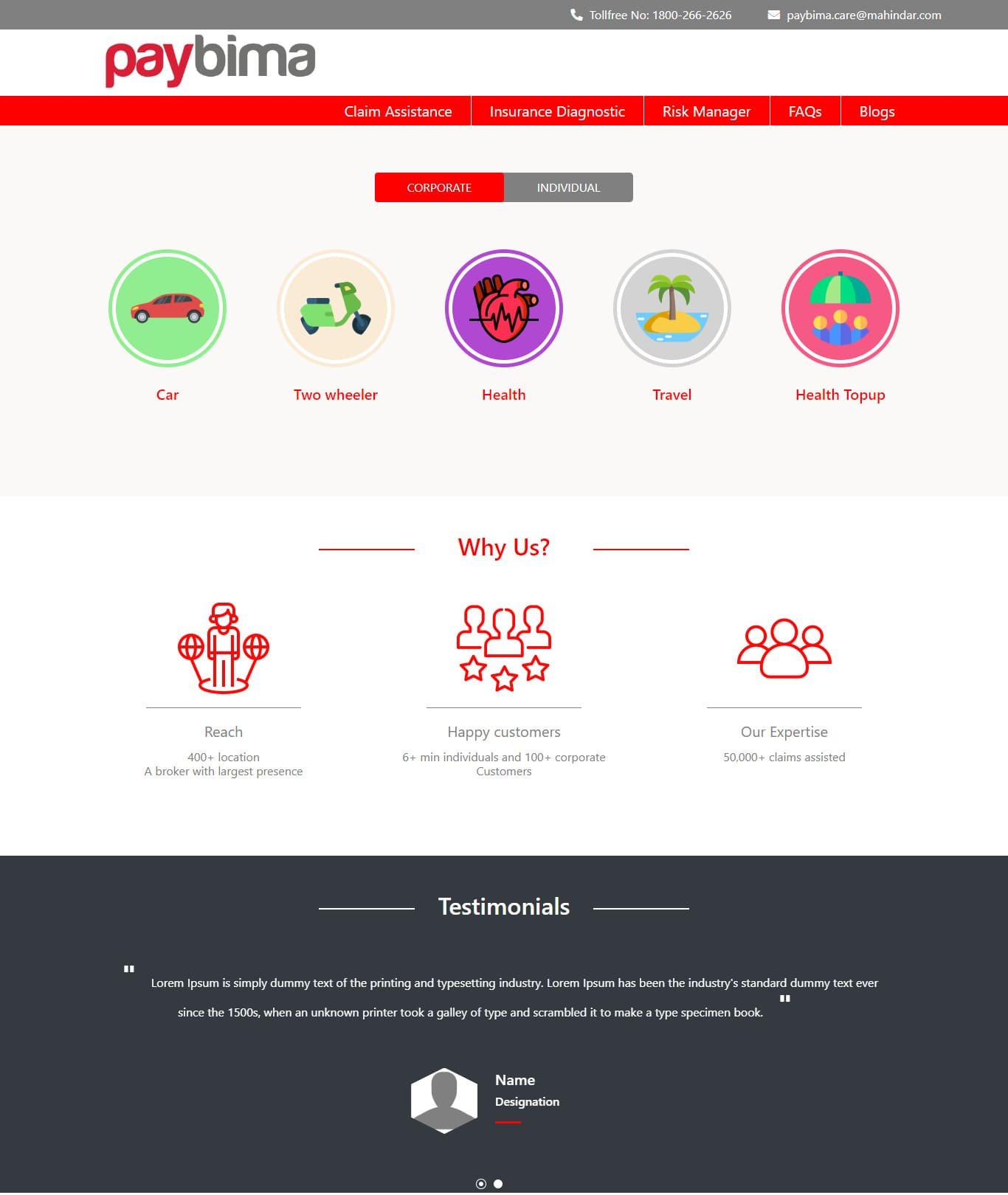 Interview Test Bootstrap Laptop