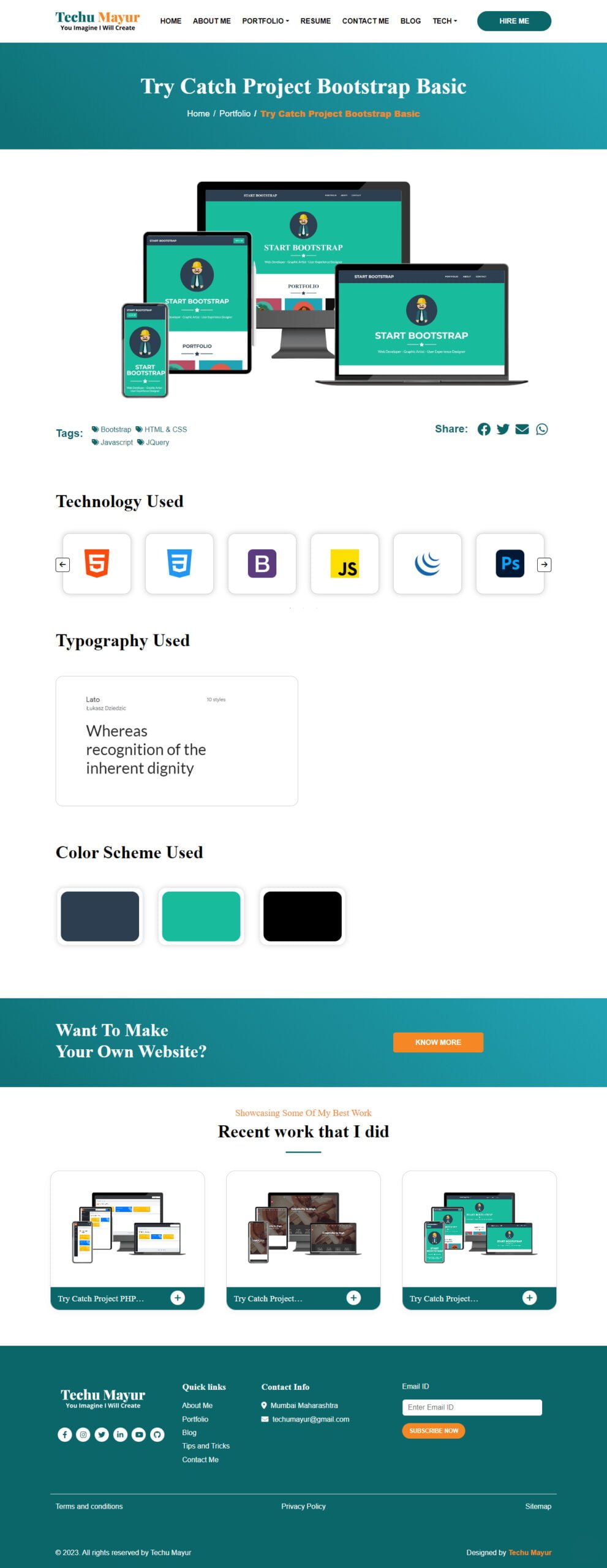 Try Catch Project Bootstrap Basic