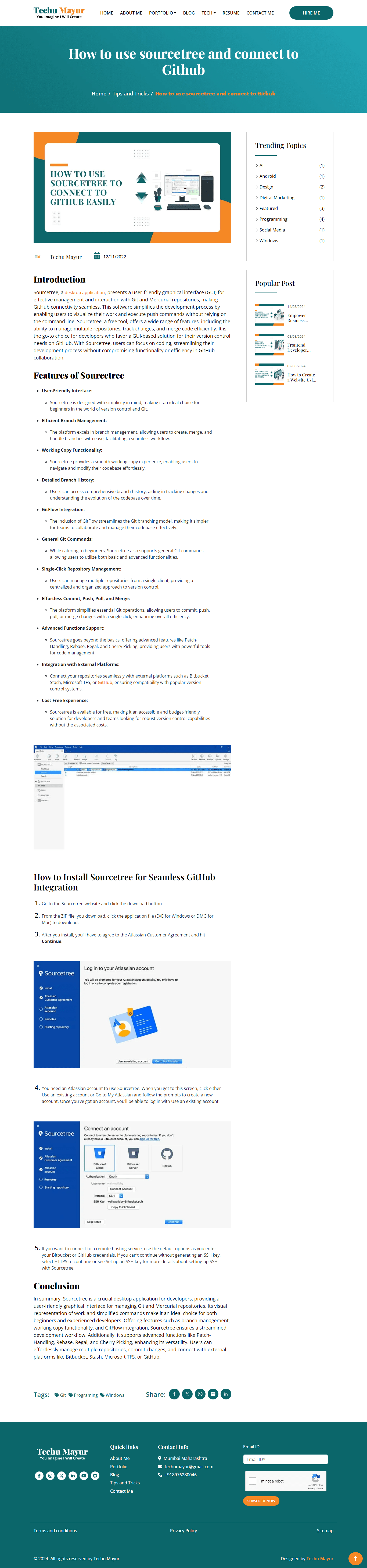 How to use sourcetree and connect to Github