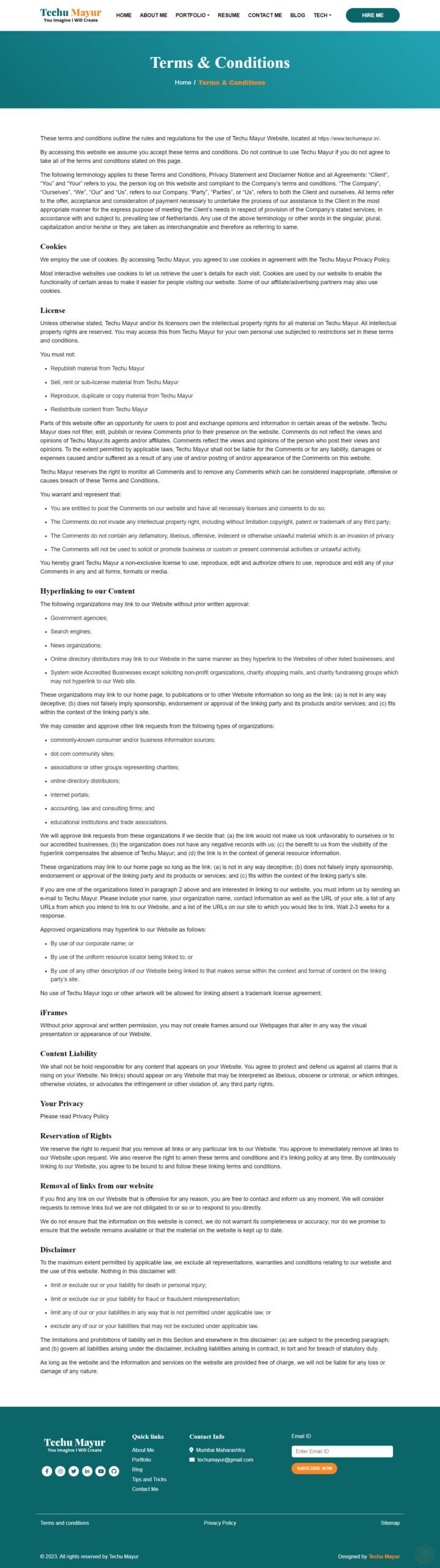 Terms & Conditions