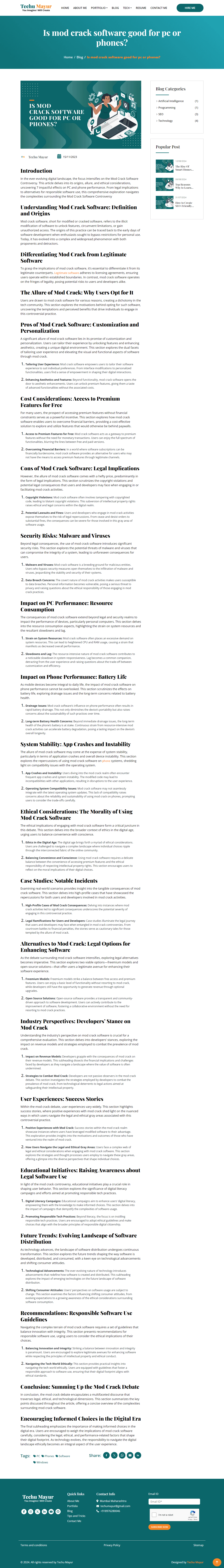 Mod Crack Software Controversy Infographic