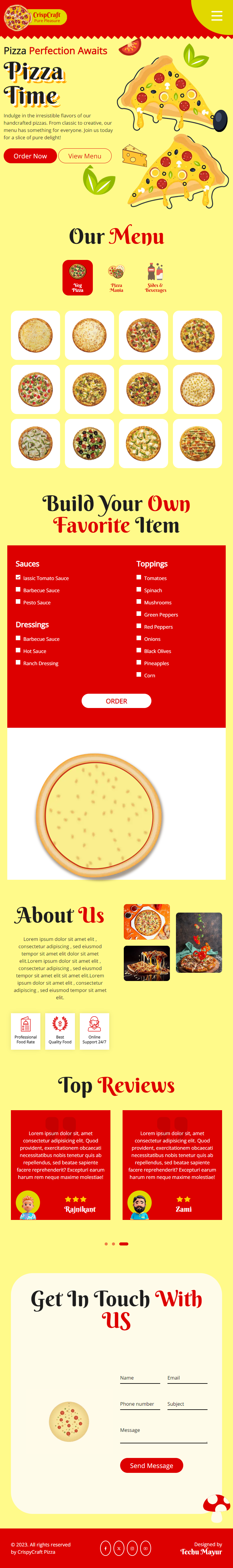 Animated  Food Landing  Page Using HTML  CSS & Javascript Ipad