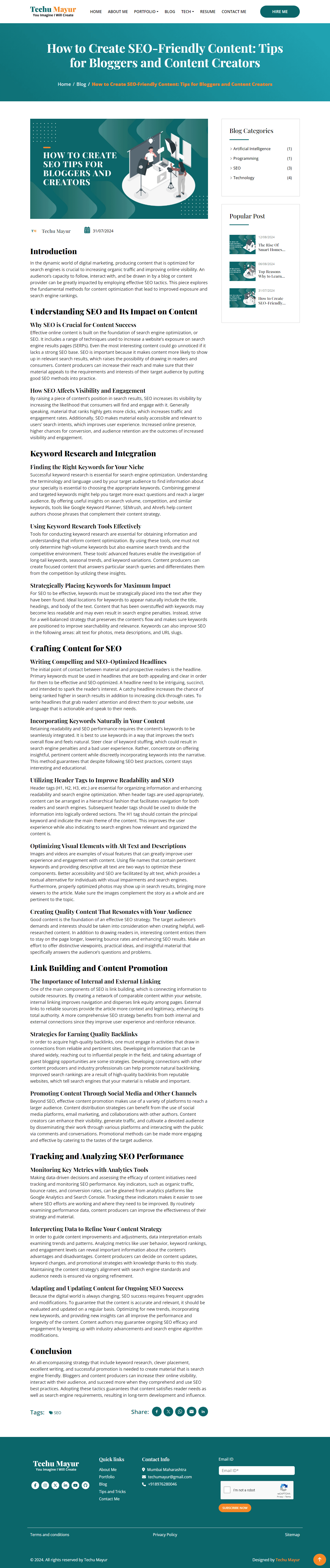 Tips for creating SEO-friendly content including keyword research and optimization strategies.