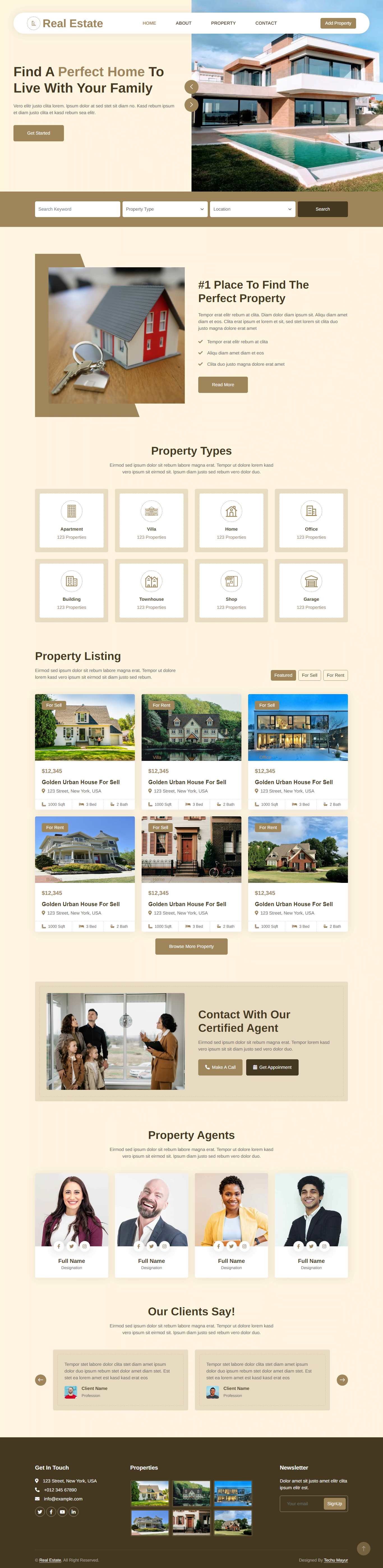 Elegant Real Estate HTML Template Laptop