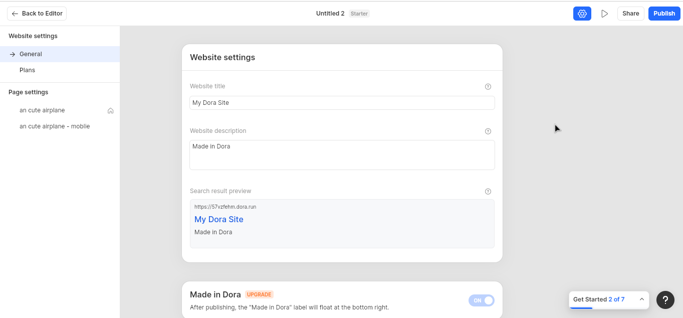 How to Create a Website Using AI Unleash Your Creativity 8 Build a website using Dora AI