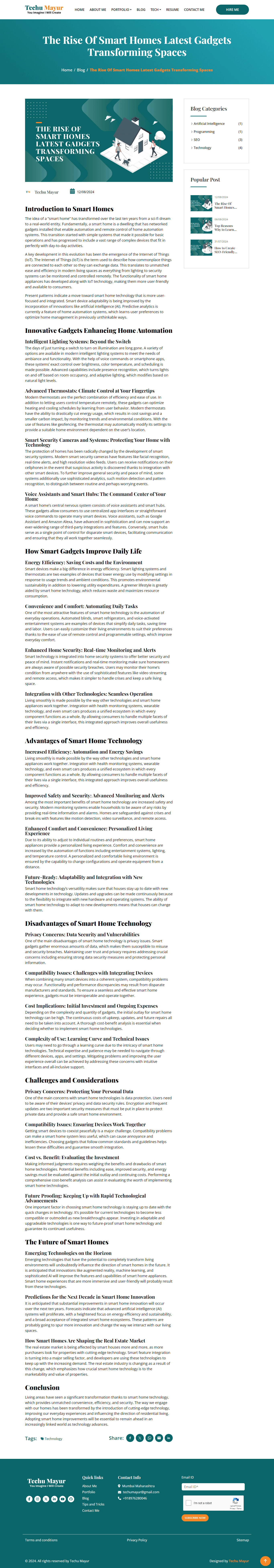 The Rise of Smart Homes: Latest Gadgets Transforming Living Spaces