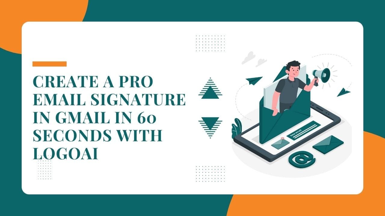 Pro Email Signature Created in Gmail using LogoAI